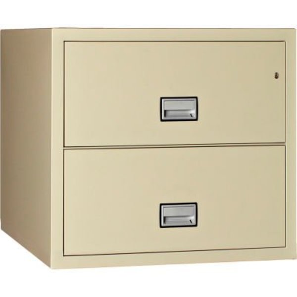 Phoenix Safe International Phoenix Safe Lateral 31" 2-Drawer Fire and Water Resistant File Cabinet, Putty - LAT2W31P